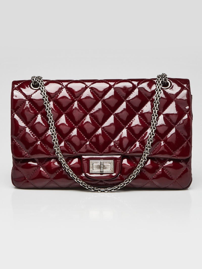 Chanel Dark Red 2.55 Reissue Quilted Classic Patent Leather 227