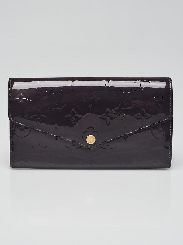 Louis Vuitton Amarante Monogram Vernis Sarah NM3 Wallet
