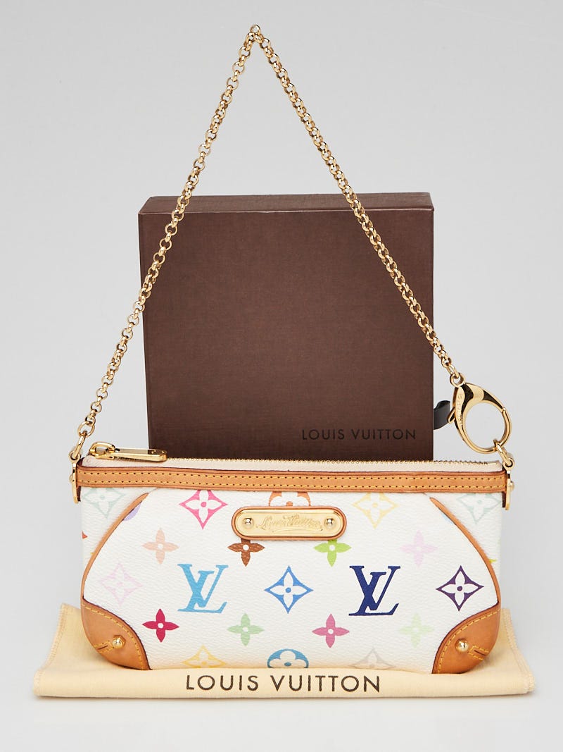 Milla cloth handbag Louis Vuitton White in Cloth - 32449651