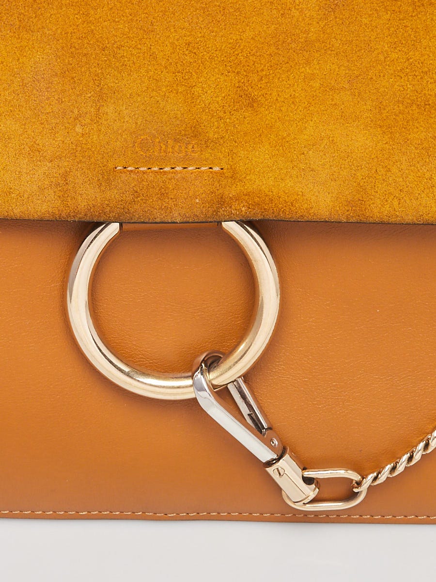 Faye leather crossbody bag Chloé Yellow in Leather - 35636052
