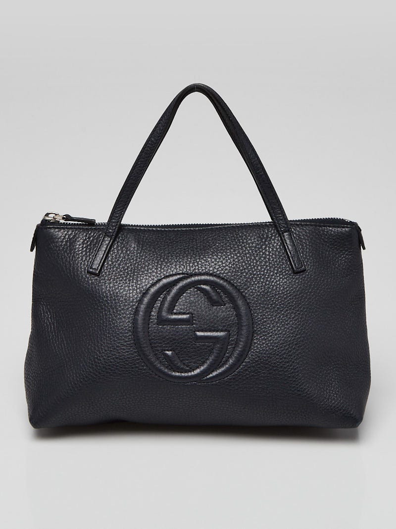 Gucci Black Leather Soho Top Handle Kid s Shoulder Bag Yoogi s