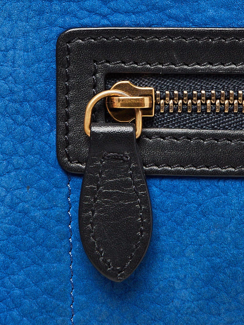 Celine Tri Color Leather/Nubuck Nano Luggage Tote Bag
