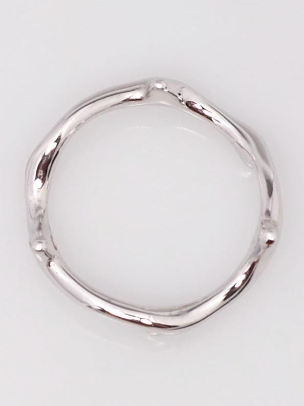 Christian Dior 18k White Gold Bois De Rose Ring Size 7 | Yoogi's