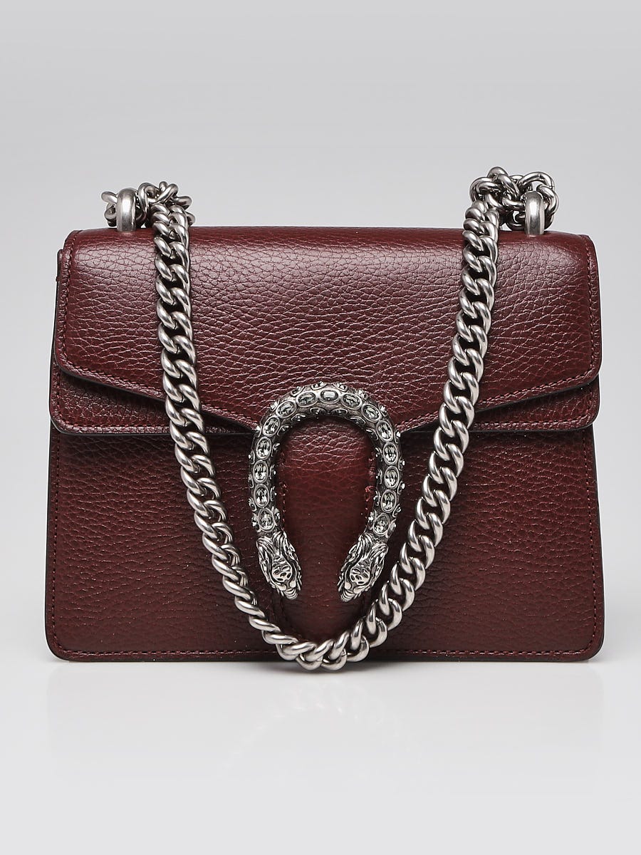ハンドバッグ Gucci Burgundy Leather Small Handbag Gucci Burgundy Suede Medium Arli Crossbody Bag | Yoogi's Closet