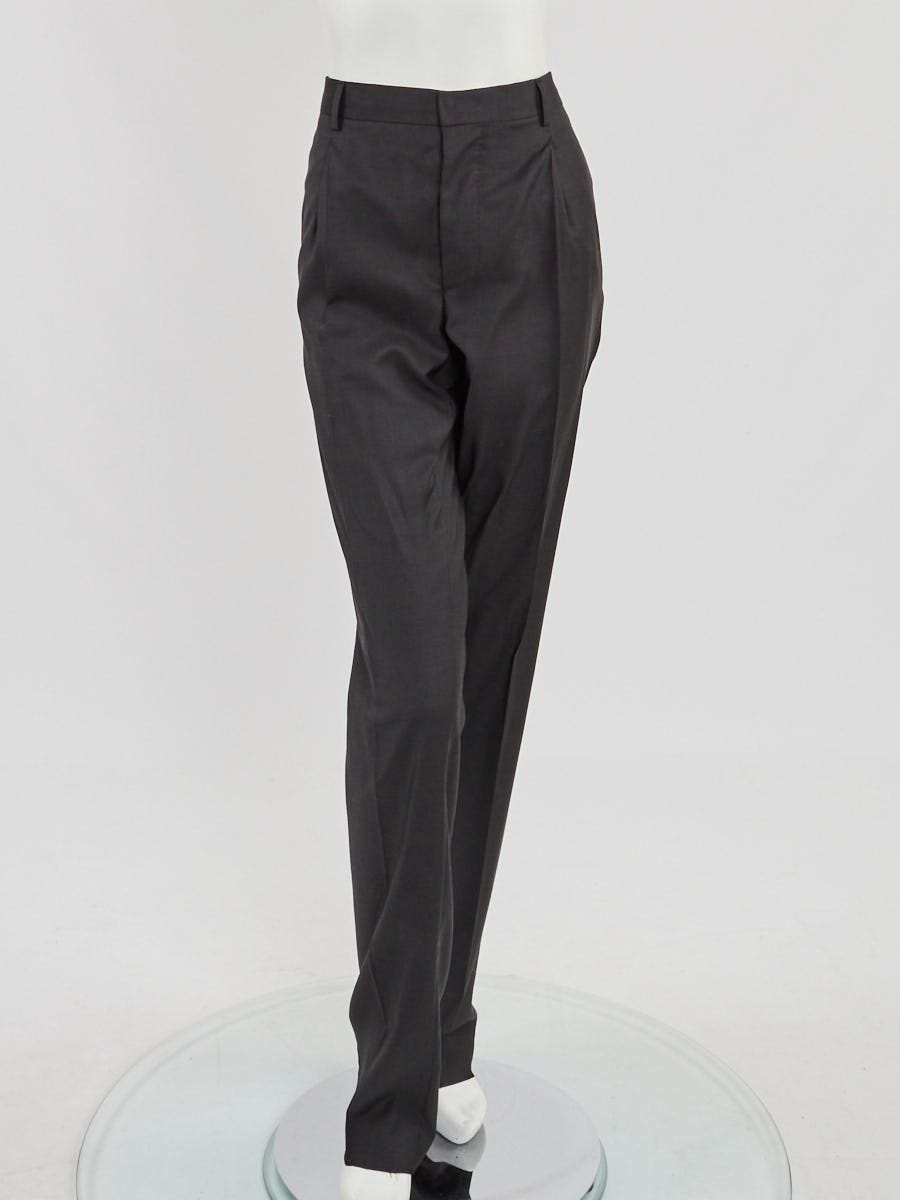 Louis Vuitton Black Wool Tuxedo Blazer Jacket Size 8/40 - Yoogi's