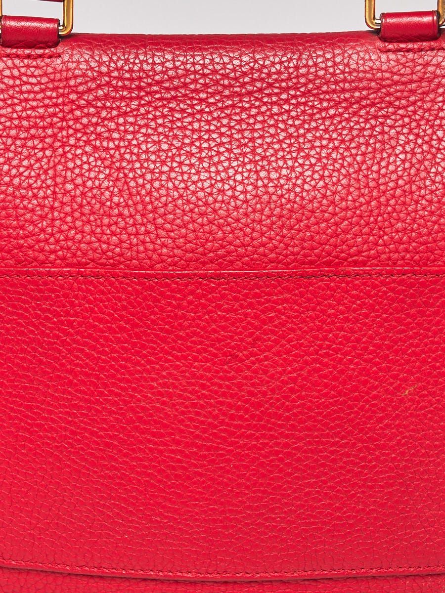 RvceShops Revival, Louis Vuitton Coquelicot Taurillon Leather Volta Bag