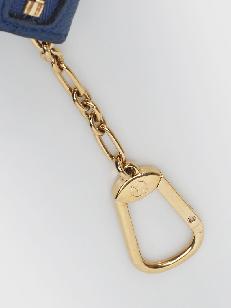 Louis Vuitton Denim Monogram Empreinte Leather Pochette Cles and Key Holder  - Yoogi's Closet