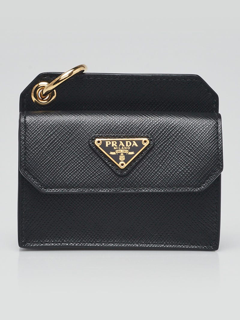 Prada saffiano leather coin purse shop