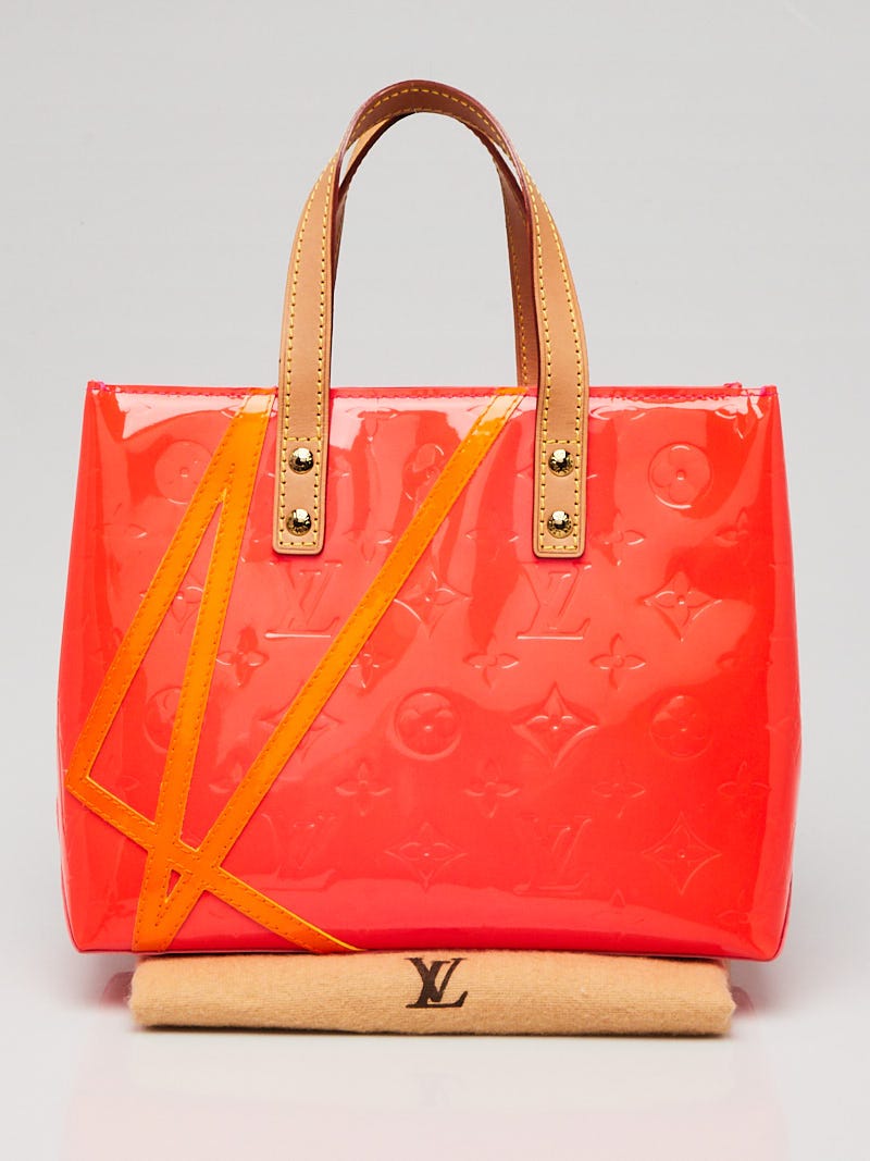 Louis Vuitton Robert Wilson Neon Orange Hot Pink Vernis Pochette Pouch  Clutch