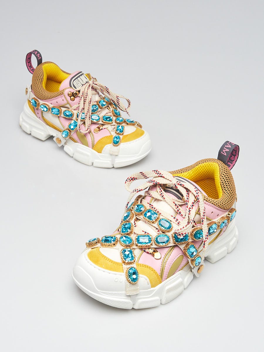 Gucci white flashtrek outlet