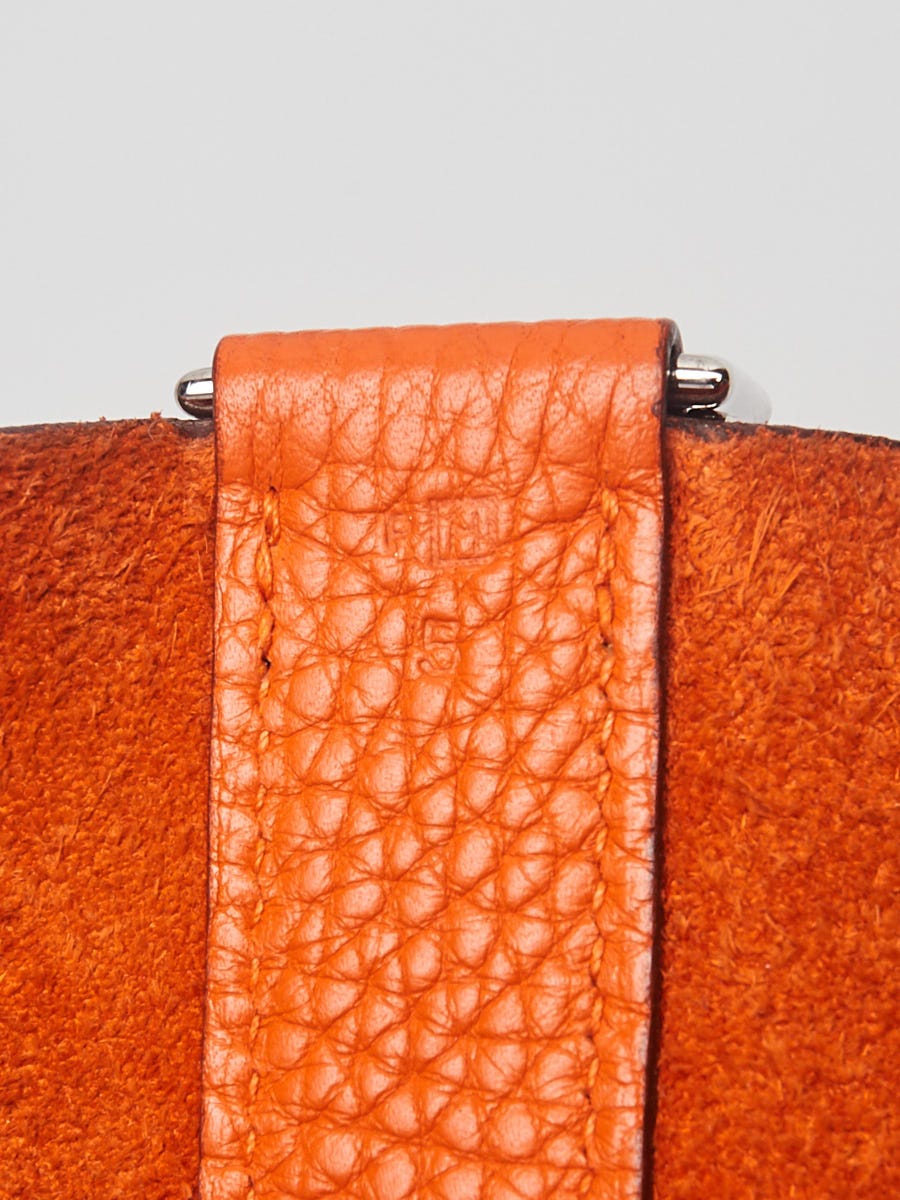 Hermes Orange Leather Cabasellier 31 Bag Hermes