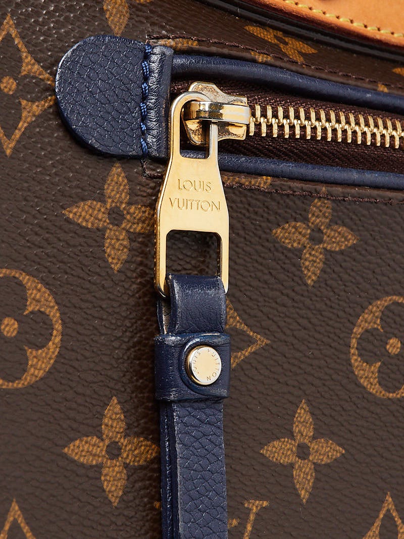 LV Louis Vuitton Eden MM Monogram Canvas and Celeste Blue Leather Bag  Medium
