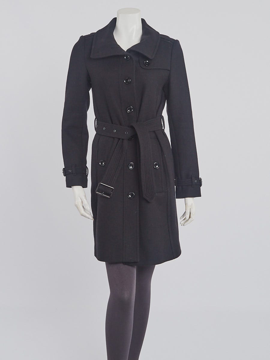 Burberry Black Wool Rushfield Coat Size 4 37 Yoogi s Closet
