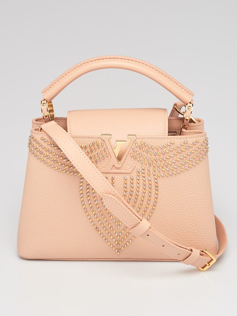 Louis Vuitton Dusty Pink Taurillon Leather Capucines BB Bag