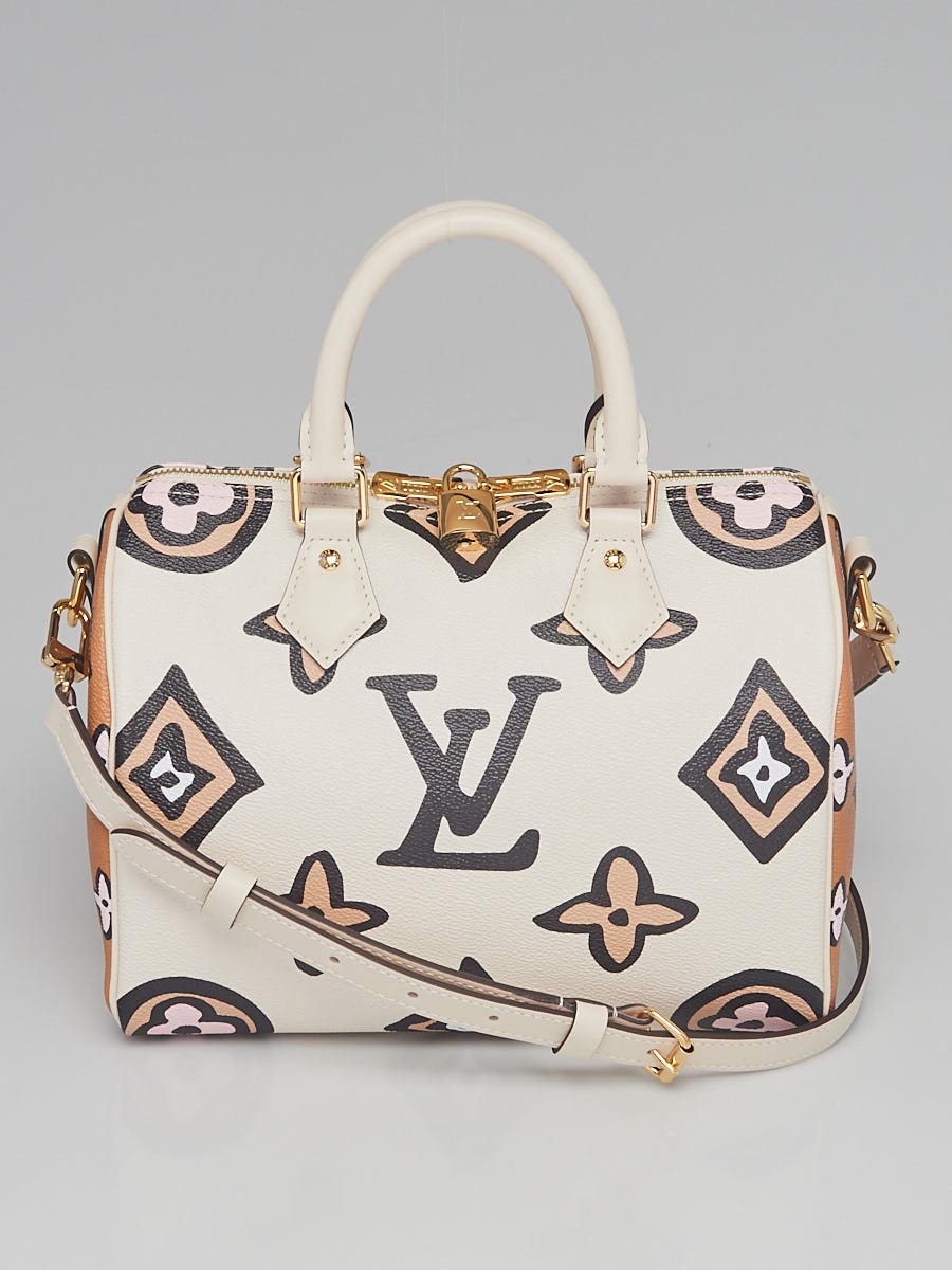 Louis Vuitton Limited Edition Creme Wild at Heart Monogram Canvas Speedy  Bandouliere 25 Bag - Yoogi's Closet