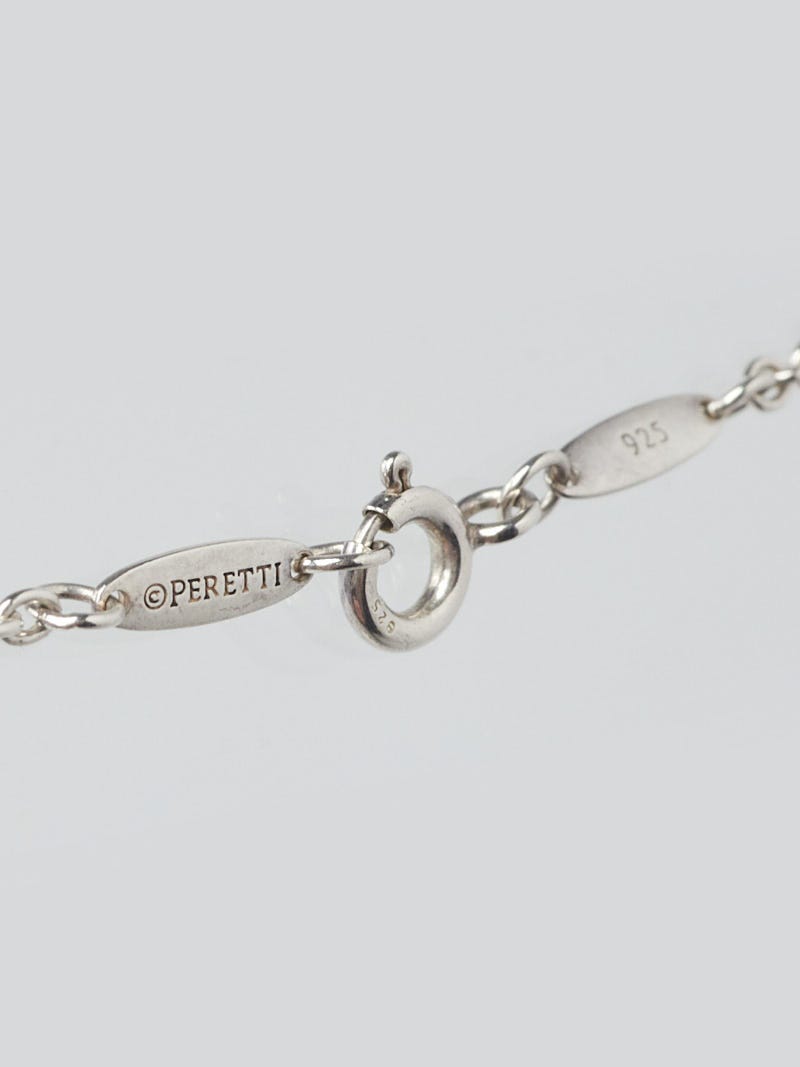 Tiffany & Co. Sterling Silver and Pearl Elsa Peretti Open Tiffany & Co. Sterling Silver and Pearl Elsa Peretti Open