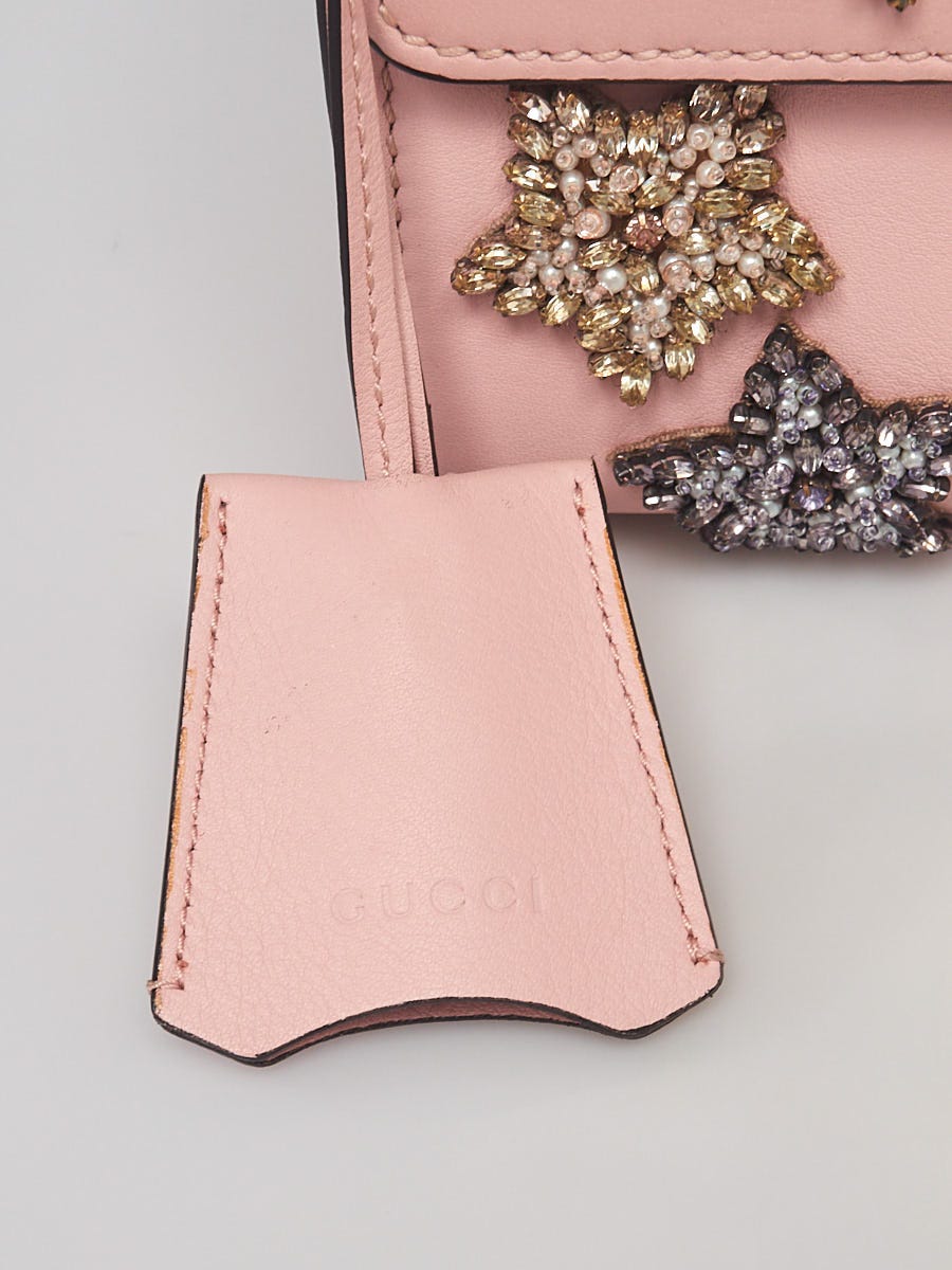 Gucci Crystal Star Pink Calfskin Small Padlock Bag, myGemma, JP
