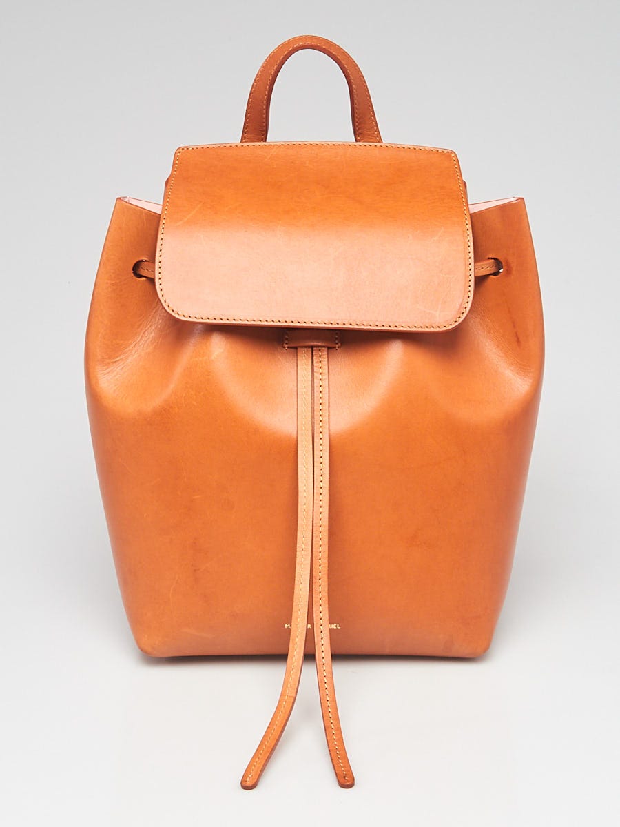 Mansur gavriel leather backpack top