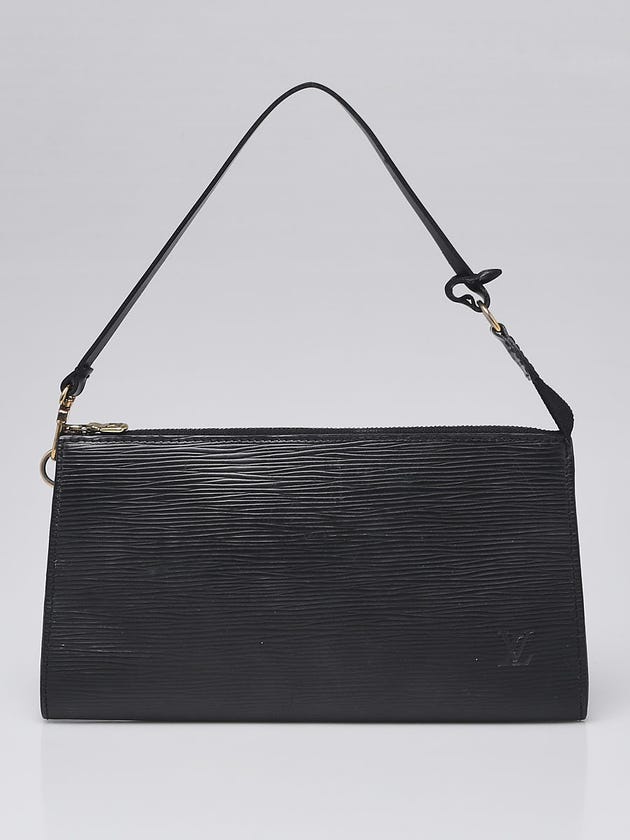 Louis Vuitton Black Epi Leather Pochette 24 Bag