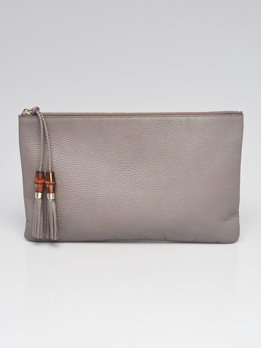 Gucci bamboo outlet tassel clutch