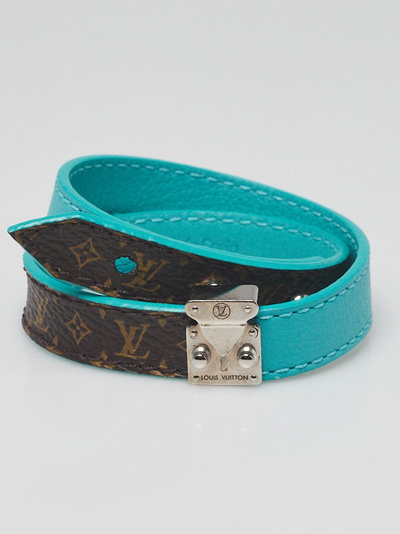 Louis Vuitton Turquoise Monogram Lockit Bracelet - Yoogi's Closet