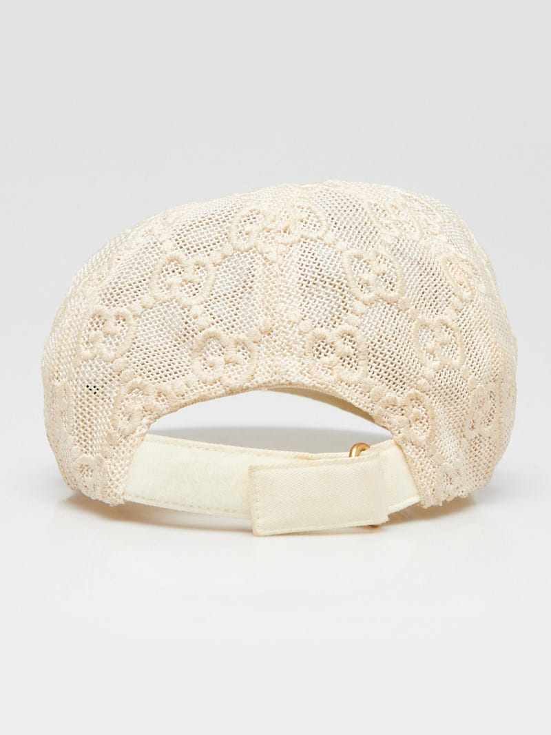 Gucci Off White Mesh Baseball Hat Size M | Yoogi display picture 3