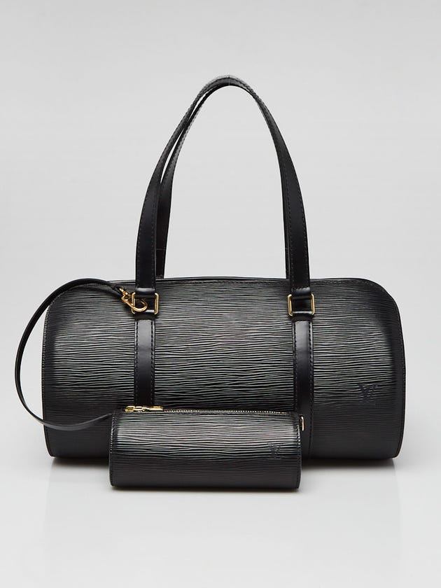 Louis Vuitton Black Epi Leather Soufflot Bag