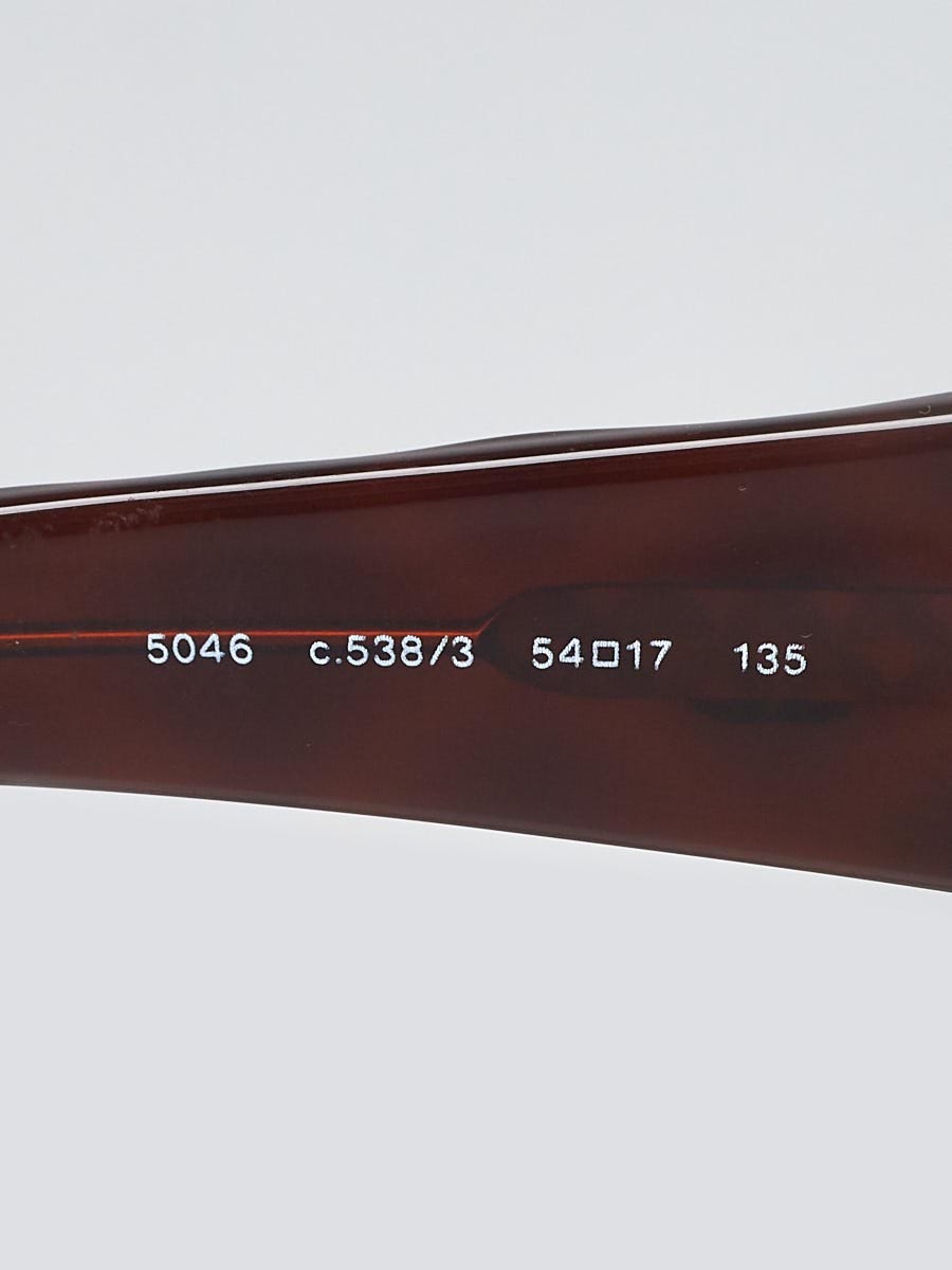 Chanel Brown Acetate Frame Tinted Lens CC Sunglasses- 5046