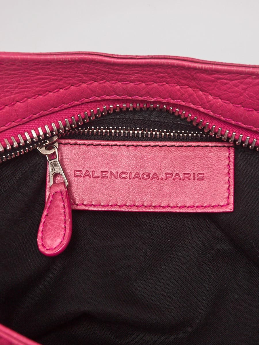 BALENCIAGA city バッグ Balenciaga Black Lambskin Leather Motorcycle Town Bag