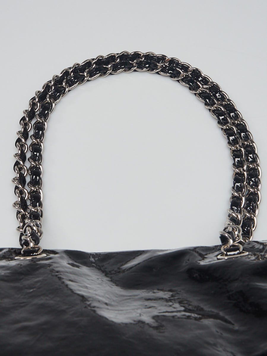 Chanel Black Patent Vinyl Bon Bon Tote Bag | Yoogi's Closet