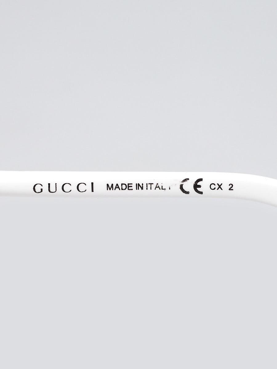 Gucci White Frame Oversized Bamboo Sunglasses GG/3131S | Yoogi's