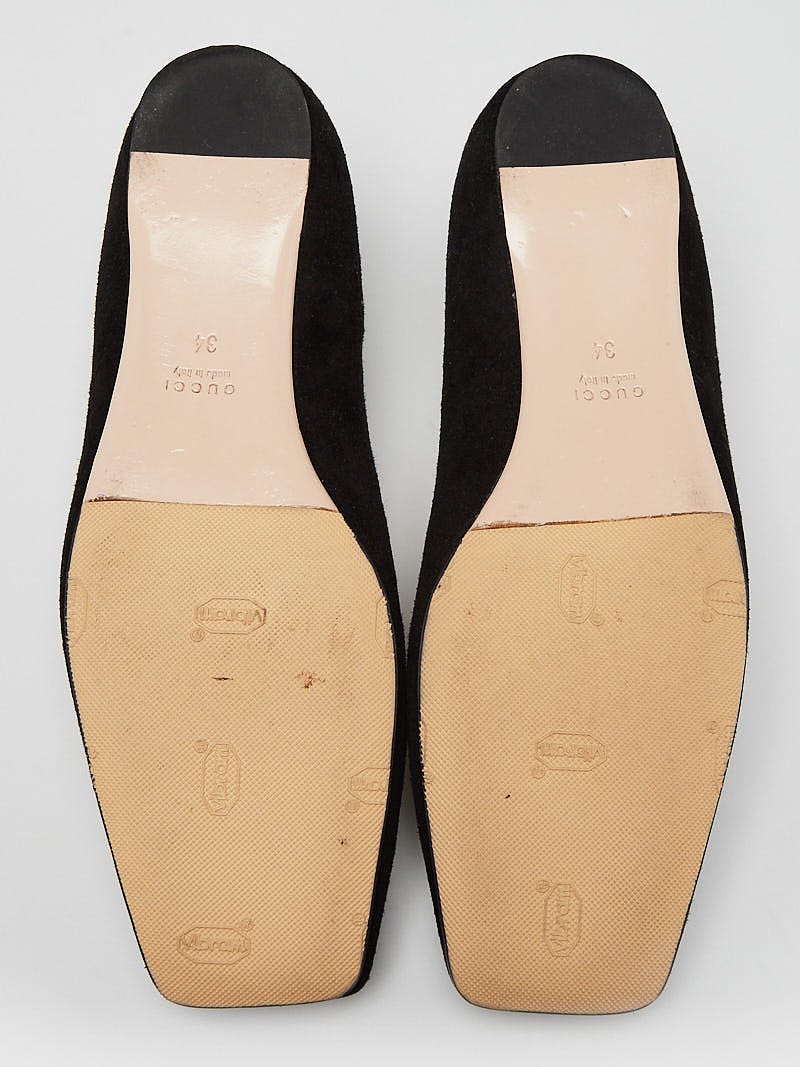 【関税＆送料込み】Gucci Flat Shoes Gucci Flats Casual Shoe Leather Black Size 8.5 – Bag Religion