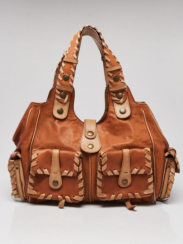 Chloe Brown Leather Large Silverado Bag 