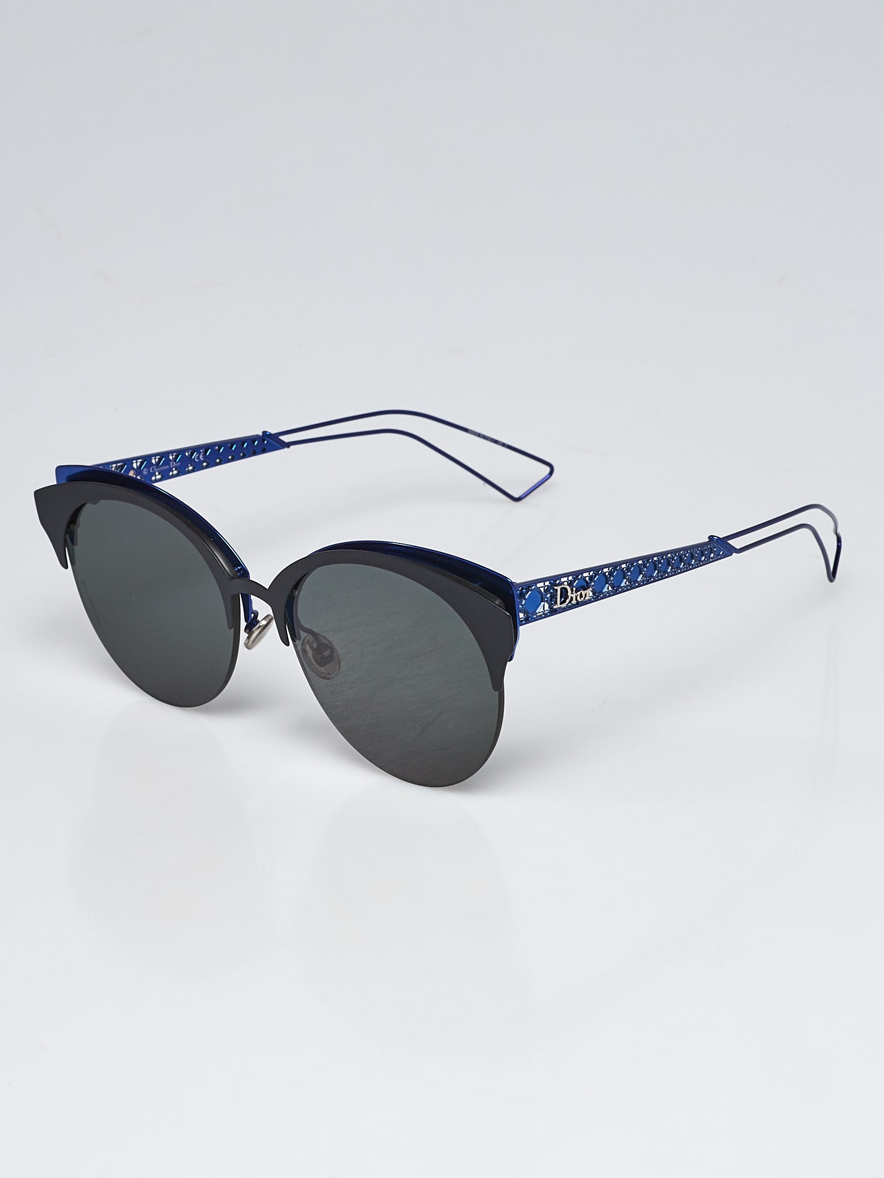 Christian Dior Blue Metal Frame Diorama Club Sunglasses Yoogi s Closet