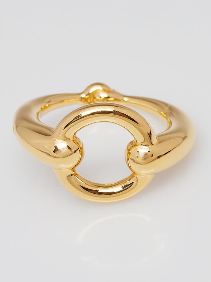 Hermes scarf outlet ring gold