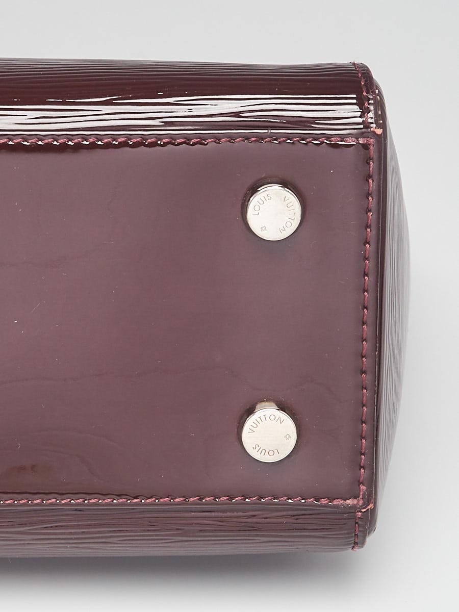 Louis Vuitton Alma Burgundy EPI Patent Leather Bag GM