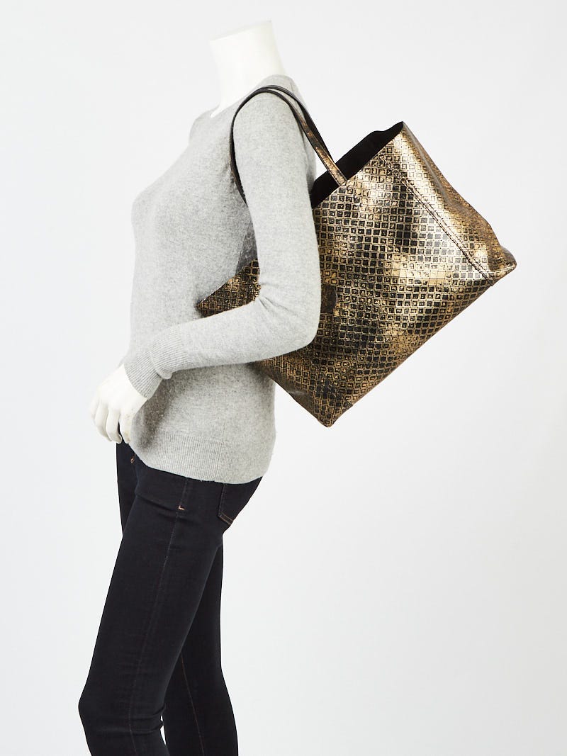 BOTTEGA VENETA★Intrecciomirage Gold/Black Tote Bag Bottega Veneta Tote Bag Intreccio Mirage Black Gold | eBay