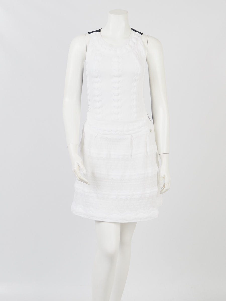 Chanel - Authenticated Dress - Polyester White for Women, Very Good Condition
