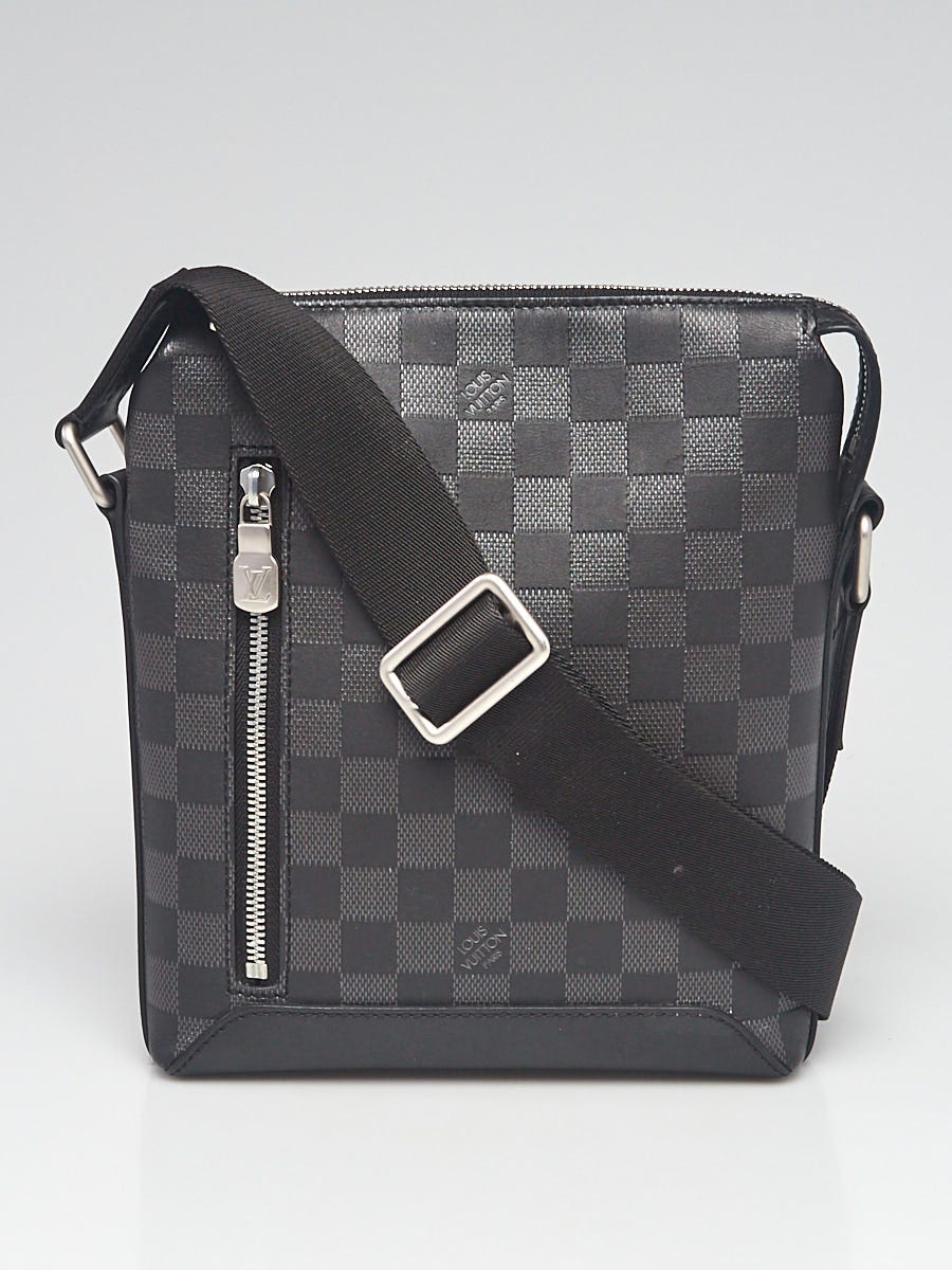 Louis Vuitton Black Damier Infini Leather Discovery Messenger BB Bag Yoogi s Closet