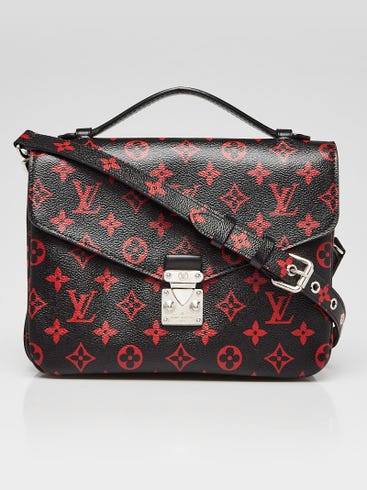 louis vuitton black red backpack Damier Graphite Utility 1040641 FASHIONPHILE it features an outside zipped pocket Louis Vuitton Limited Edition Monogram