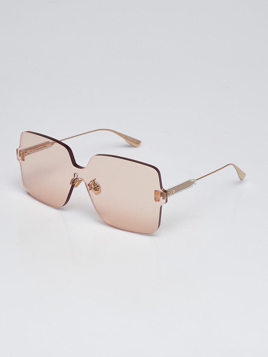 Christian Dior Light Brown Plastic Color Quake1 Sunglasses Yoogi s Closet