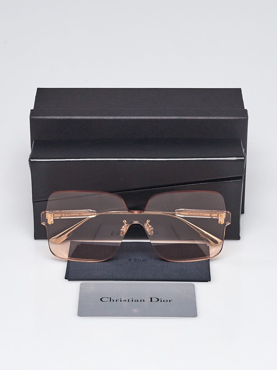 Christian Dior Color Quake 1 Sunglasses | Gold Lens Shield  display picture 3