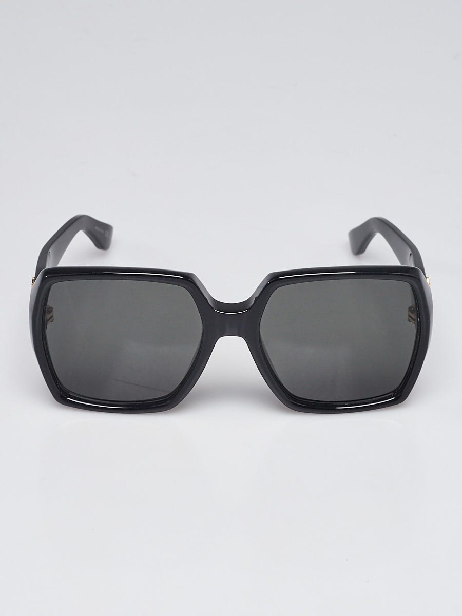 Yves Saint Laurent Black Acetate Oversized Sunglasses - SLM2  display picture 3