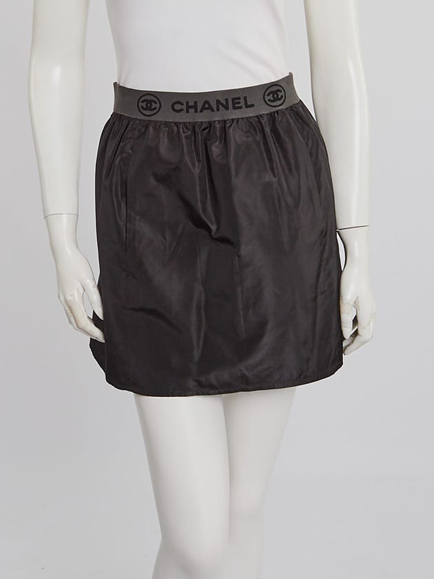 Chanel Black Silk Mini Skirt Size 8/40