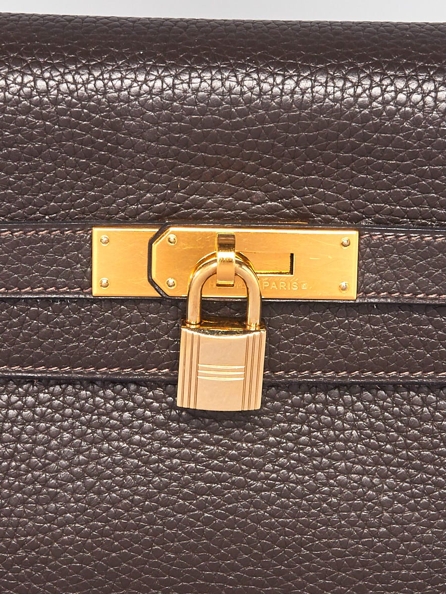 7494-1 Kelly 35 Ebene Fjord Leather Retourne PHW Stamp: N Square (2010)  Condition: Used 8/10 Remark: Used in good condition; scuffs on…