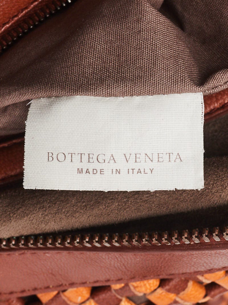 Bottega Veneta Limited Edition Brown Leather Mini Crochet Ball Bag