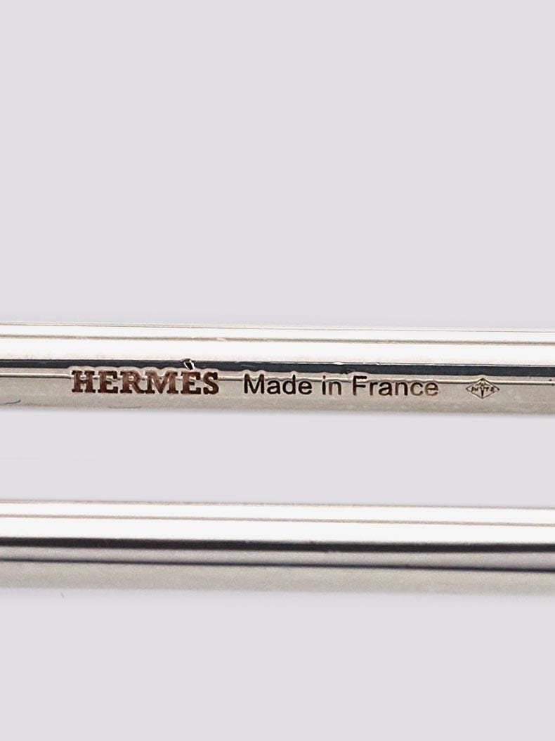 Hermes Sterling Silver Chaine d'Ancre Twist Bracelet | Yoogi's Closet