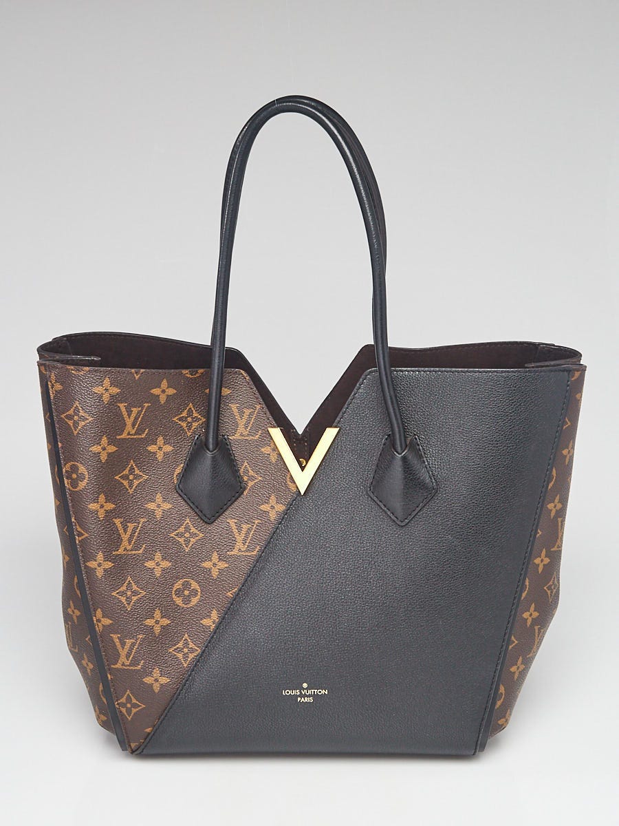 Louis Vuitton Monogram Canvas and Black Leather Kimono Tote Bag Yoogi s Closet