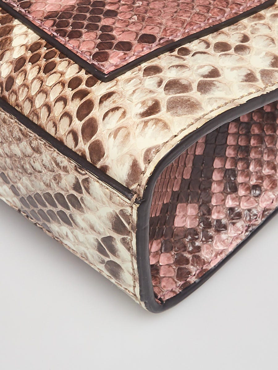 Gucci Gold/Brown Python Padlock Small Shoulder Bag | Yoogi's
