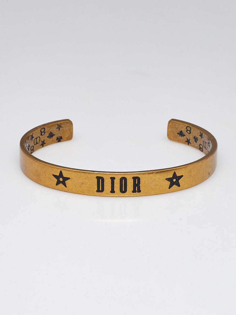 Christian Dior Brass Revolution Cuff Bracelet Yoogi s Closet